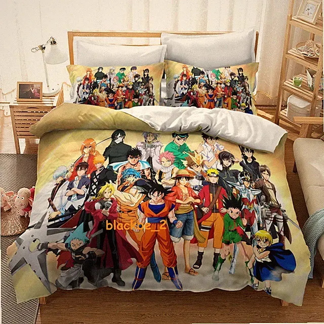Animation Home Bed Set Cross Border Bedding Set Quilt Cover Quality Materials