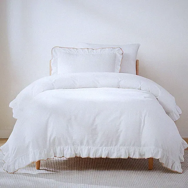 Duvet Cover Set, Cotton Bedding with Matching Sh, Contrast