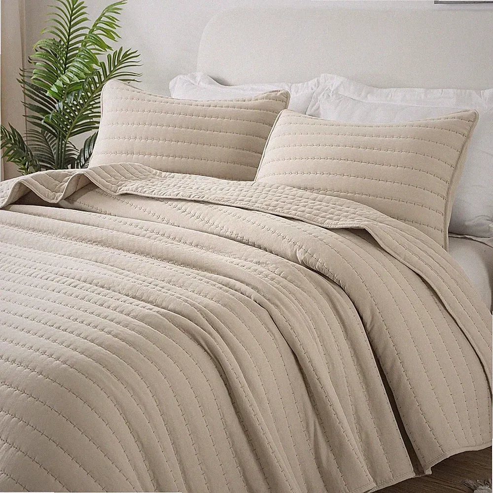 WDCOZY California oversized Cal King size quilt bedding sets