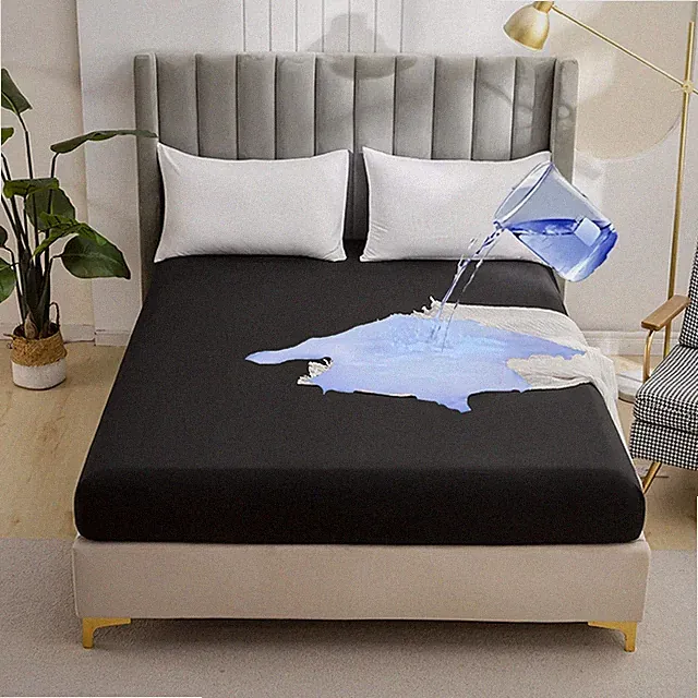 Safe Waterproof Mattress Protector Soft Comfortable Breathable Bedding Cover New