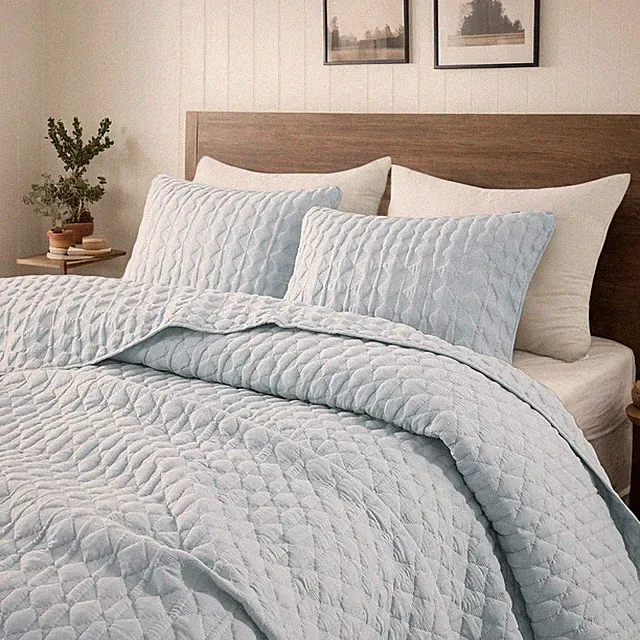 WDCOZY California King Quilt Set 3pc 118x106