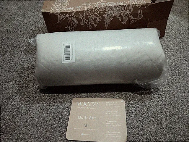 WDCOZY Polyester King Quilt Set, King Size With Pillow Cases